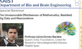 Special Seminar. Professor Jaime Gomez-Ramirez (CIEN Foundation)